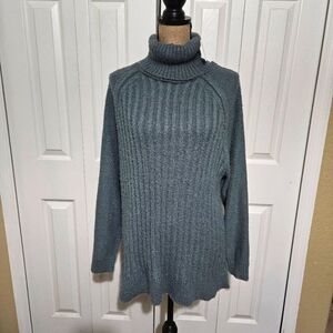 Altar'd State Green Turtleneck Sweater Size M